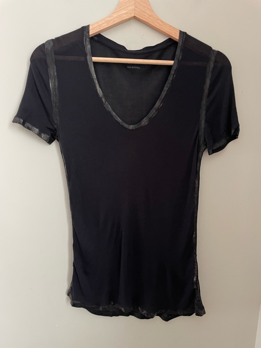 Zadig & Voltaire black Tino Foil tee Size XS Streetwear Minimalist Edgy